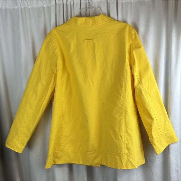 Old Navy Three Button Raincoat, Canary Yellow, Sz: L, 60-00 - Picture 9 of 16